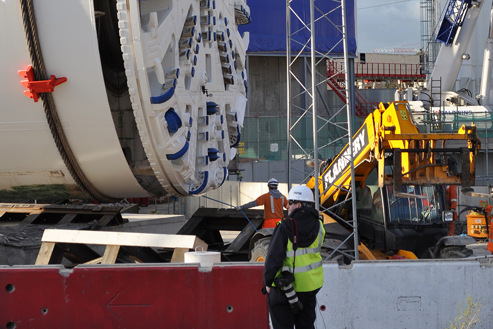 Image of Tunnel boring machine at Lee Tunnel