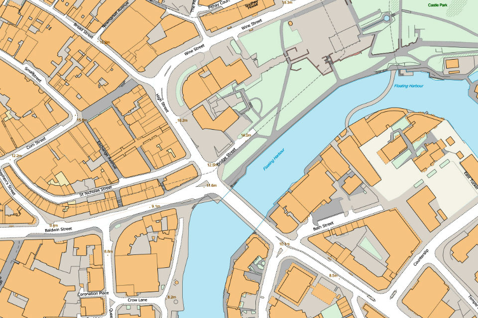 Detail from city road map